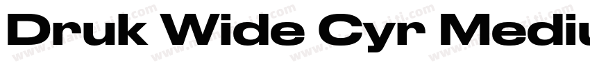 Druk Wide Cyr Medium字体转换